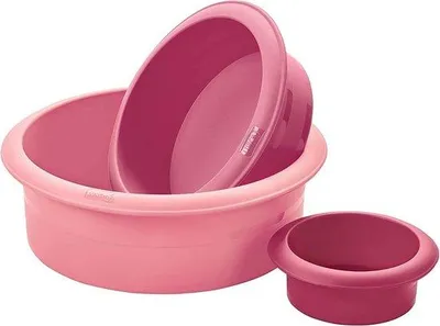 Produktbild von Silikon-Backformen-Set, 3-teilig, 9-20cm, BPA-frei, runde Formen