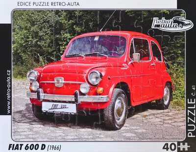 Obrázek produktu pro Puzzle č. 41 - FIAT 600 D (1966) 40 dílků