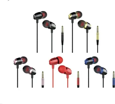 Immagine prodotto di Sunix auricolari stereo cuffie in-ear connessione AUX da 3,5 mm compatibile con smartphone e tablet in nero