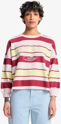 Produktbild von Quiksilver Bright Crew Burnt Russet Stripes L