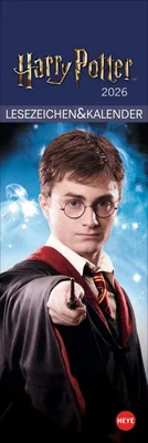 Produktbild von HEYE Lesezeichenkalender Harry Potter 2026 6x18cm