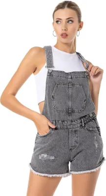 Produktbild von Red Bridge Damen Salopette Shorts Kurze Latzhose