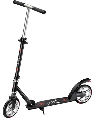 Image de LA Sports - Trottinette « Swift » pour hommes/femmes, aluminium PP12594 (103,5 cm x 95 cm x 36 cm) (noir)