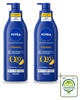 Obrázek produktu pro 2 x NIVEA Q10 tělové mléko s obsahem vitamínu C pro suchou pokožku, 400 ml - velkopackové balení - 2 kusy