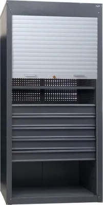 Produktbild von Werkstatt-Werkzeugschrank aus Metall für Garage, Rollladen SI-10/2S/5D R