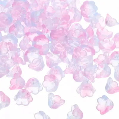 Glasbloemkralen, 100 Stück, Gradient, 7x12 mm, für DIY-Deko