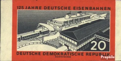 Produktbild von Briefmarken DDR 1960 Mi 805B gestempelt 125 Jahre Deutsche Eisenbahnen