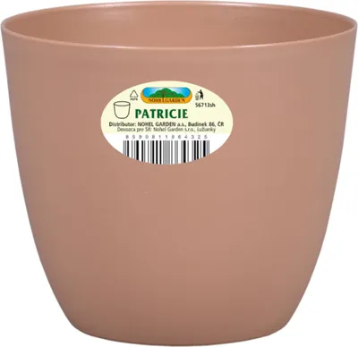 Zdjęcie produktu dla Nohel Osłona doniczki ogrodowej PATRICIE MODERN plastikowa matowa d25x22cm