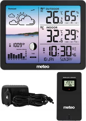Produktbild von METEO SP107 Wetterstation, schwarz