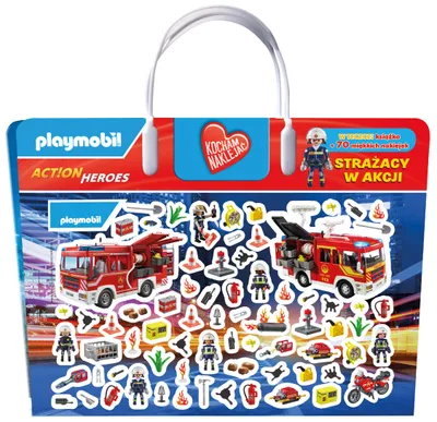 Zdjęcie produktu dla Książeczka z Naklejkami PLAYMOBIL Action Heroes Kocham Naklejać