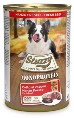 Produktbild von STUZZY Monoprotein Rind - Hunde Nassfutter - 12x400g