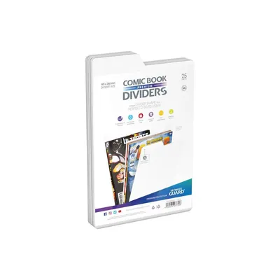 Productafbeelding van Ultimate Guard Premium scheidingsbladen voor stripboeken, wit (25 stuks)