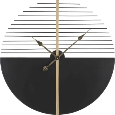 Obrázek produktu pro Nástěnné hodiny Mauro Ferretti Glam Stick, Ø 60 x 4,5 cm, černé se zlatými prvky