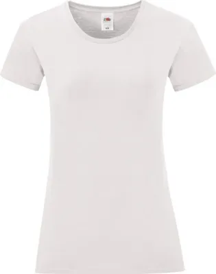Produktbild von Fruit of the Loom - "Iconic" T-Shirt für Damen BC4799 (S) (Weiß)