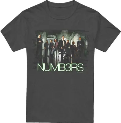 Imagen del producto de Numb3rs - Camiseta uni para hombre/mujer, modelo TV18034 (talla XL), color carbón
