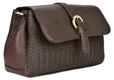 Zdjęcie produktu dla Beocca Lua skórzana torba na ramię, ze skóry garbowanej roślinnie, elegancka i wszechstronna, torba naramienna, ręcznie robiona, Ciemnobrązowy