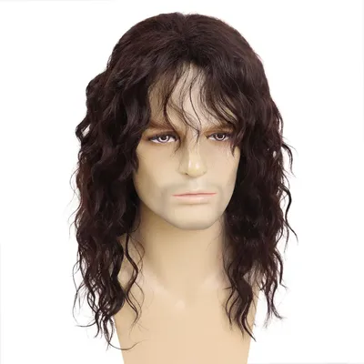 Produktbild von Perücke für Männer, braun, lang, lockig, für Cosplay