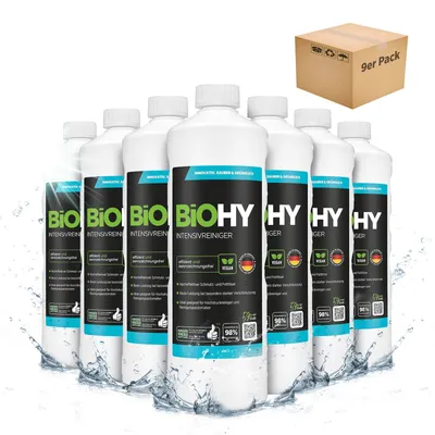 Produktbild von BiOHY Intensivreiniger 9x1L Kraftreiniger Fettlöser Universal Konzentrat Werkstatt