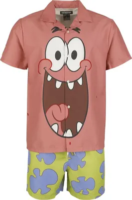 Produktbild von SpongeBob Schwammkopf Kostüm Herren Suitmaster - Patrick multicolor L