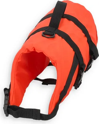 Produktbild von Schwimmweste Hund 8 - 15 kg, Rettungsweste für Haustiere, Hundeschwimmweste orange