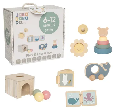Produktbild von Jabadabado Spiel- und Lernbox – 6–12 Monate | Alles Ansehen