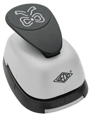 Produktbild von Wedo 168405 Motivlocher Popup Maxi Schleife, 3D Effekt, Ausstanzung 2,9 x 2,9 cm