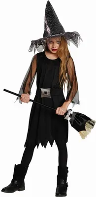 Produktbild von RUBIE'S Faschingskostüm Hexe, Größe: 128, Farbe: schwarz