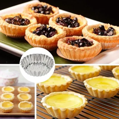 Kleine Kuchenformen Set von 20 Stück, Antihaftbeschichtung, Ideal für Torten, Quiches und Desserts