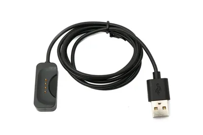 Produktbild von SYSTEM-S USB 2.0 Kabel 100 cm Ladestation für Oppo Watch 3 2 1 pro SE Smartwatch Schwarz