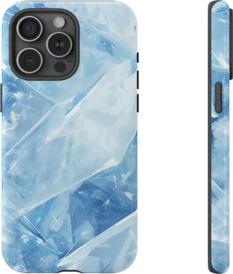 Produktbild von Blaues Eismuster – Hülle Kompatibel mit iPhone 15 Pro Max
