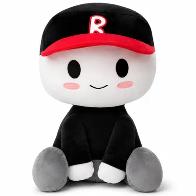 Produktbild von wiztex Blox Buddy Schwarz Plüschtier - 22 cm YouTube Video Stuffed Animal Box Buddy Kuscheltier