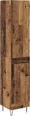 Obrázek produktu pro Vysoký bufet Staré dřevo 34,5 x 34 x 90 cm kompozitní dřevo