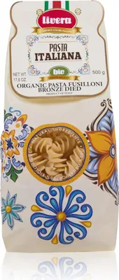Produktbild von Livera - Fusilloni Pasta aus biologischem Hartweizengrieß, handgefertigte italienische Pasta, 8er-Pack x 500gr