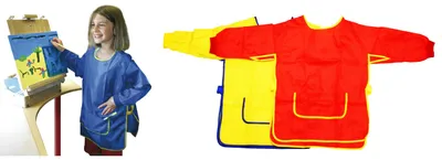 Produktbild von EDUPLAY Malkittel für Kinder, 100% Polyester, sortiert (1 Set, 3-teilig)