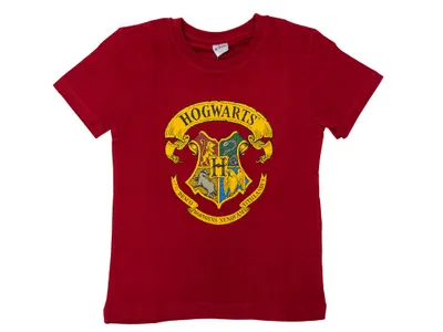 Produktbild von Kinder T-Shirt HOGWARTS, burgunderrot - verschiedene Größen Größe: 98 - 104