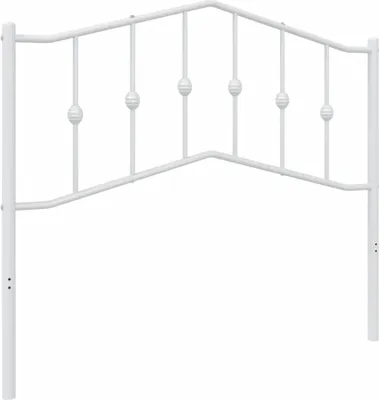 Produktbild von vidaXL Ersatz-Kopfteil Metall Weiß 107 cm