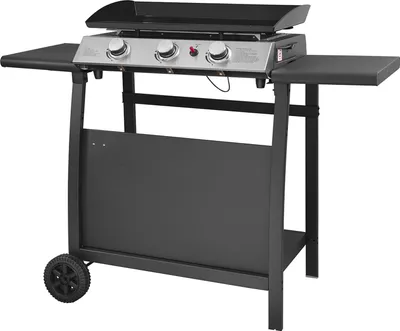 Image de Plancha au gaz SÉVILLE - 3 brûleurs 7,5kW + chariot