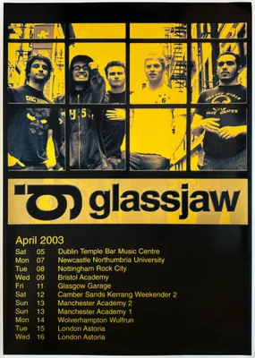 Immagine prodotto di GlassJaw - Tournée nel Regno Unito 2003 - Locandina - 60x80 cm