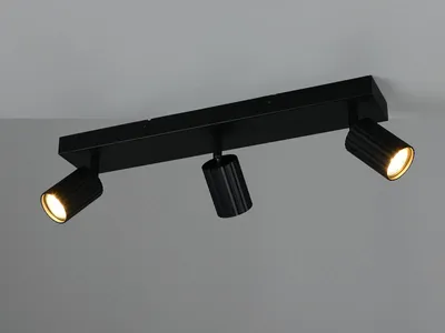 Produktbild von Moderner LED Deckenstrahler 3-flammig Schwarz für Schlafzimmer Wohnzimmer, Flur