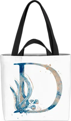Produktbild von VOID D Buchstaben Schrift Namen Tasche 33x33x14cm,15l Einkaufs-Beutel Shopper Einkaufs-Tasche Bag