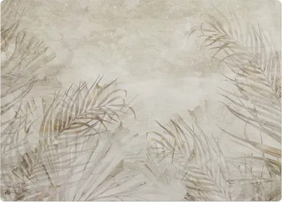 Produktbild von Zarte Blätter im Hintergrund – Bodenschutzmatte – Stuhlunterlage 140x100 cm – Rutschfest – Hartbodenmatte
