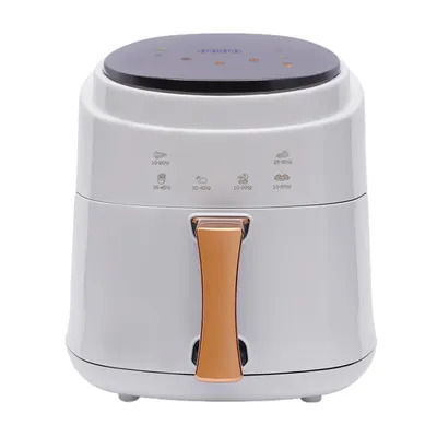 Zdjęcie produktu dla frytownica powietrzna 8L, frytownica powietrzna na gorące powietrze, cyfrowy ekran dotykowy LED, indywidualne funkcje, 1400 W, zaprogramowany czas biały