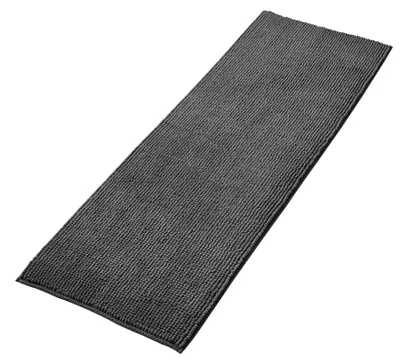 Produktbild von Rutschfeste Badmatte aus weichem Chenille, 50x150 cm