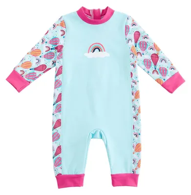 Image de Couverture pour bébé en néoprène - Doublure en polaire - Couleur bleue