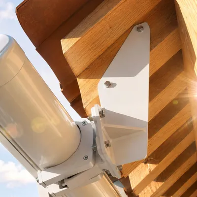 Produktbild von Eclipse Adapter zur Dachsparrenhalterung für Vollkassettenmarkisen Weiß, KI-generiertes Bild