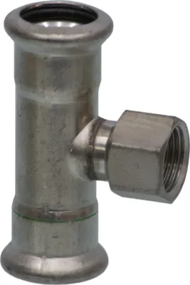 Produktbild von VSH XPress Edelstahl R2718, T-Stück mit IG, 35 mm x 3/4" x 35 mm