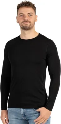 Productafbeelding van Merinowol shirt heren - Lange mouwen - Thermo-ondergoed basislaag - 100% merinowol