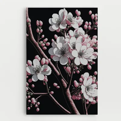 Produktbild von ARTHUB® Leinwandbild 20x30 cm, Spring Flowers | Wohnzimmerdekoration, Hängende Bilder, Wanddekoration, Heimdekoration, Landschaften, Frühling