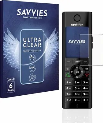 Produktbild von 6x Für AVM Fritz!Fon C5 Schutzfolie Savvies Displayschutz Display Schutz Folie Klar Transparent