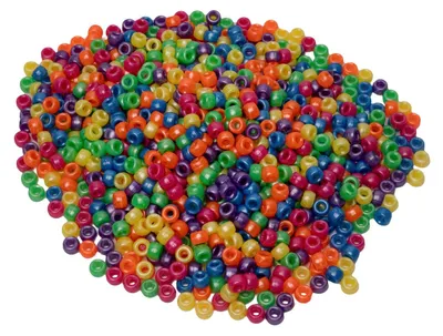 Imagen del producto de Colorations - Cuentas tipo "pony" con efecto nacarado, 6x9 mm, 1000 unidades.